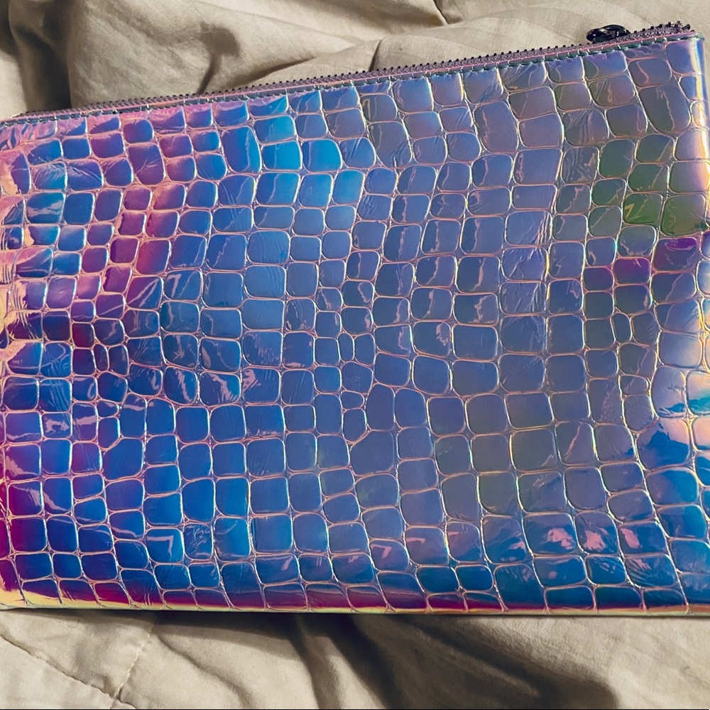Metallic Snakeskin Bag